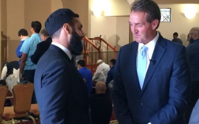 Yaser Ali hosts U.S. Senator Jeff Flake at Local Mosque