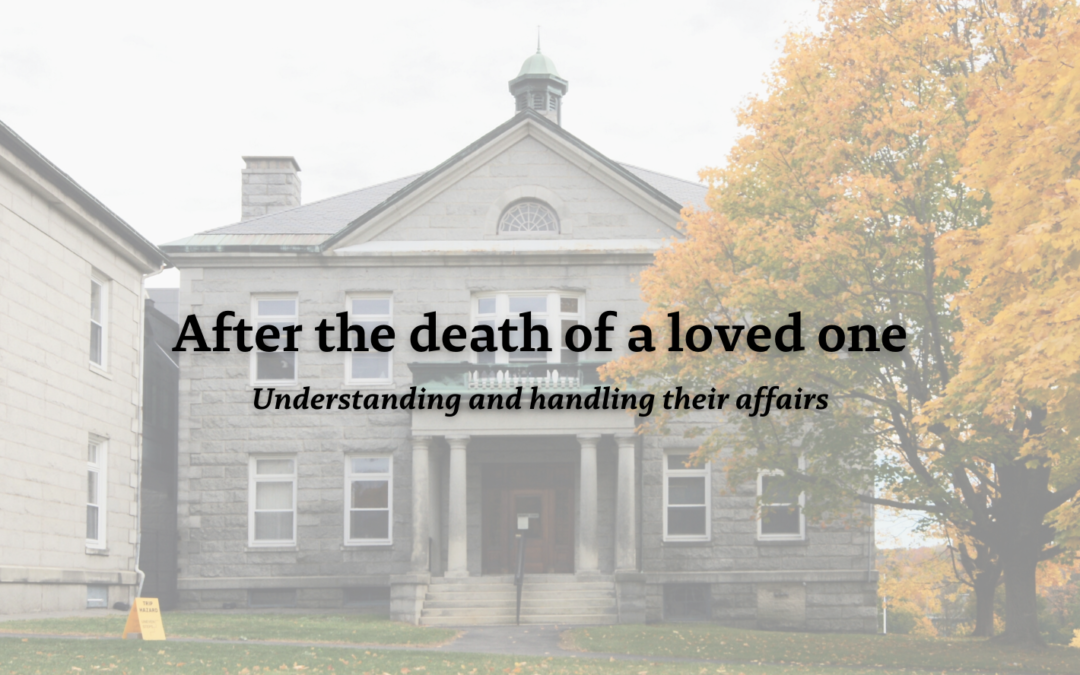 After a loved one’s death