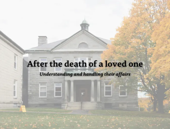 After a loved one’s death